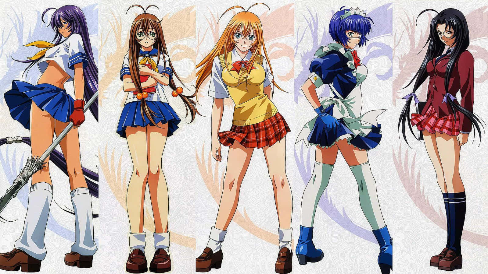 _ Kanu Unchou Of Ikki Tousen In Her Signature Battle Attire_ Wallpaper