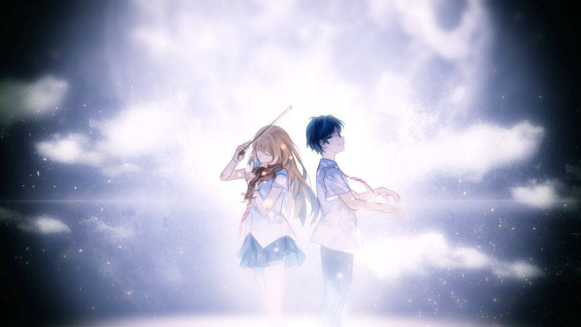 Kaori And Arima, Reunited In Love. Wallpaper