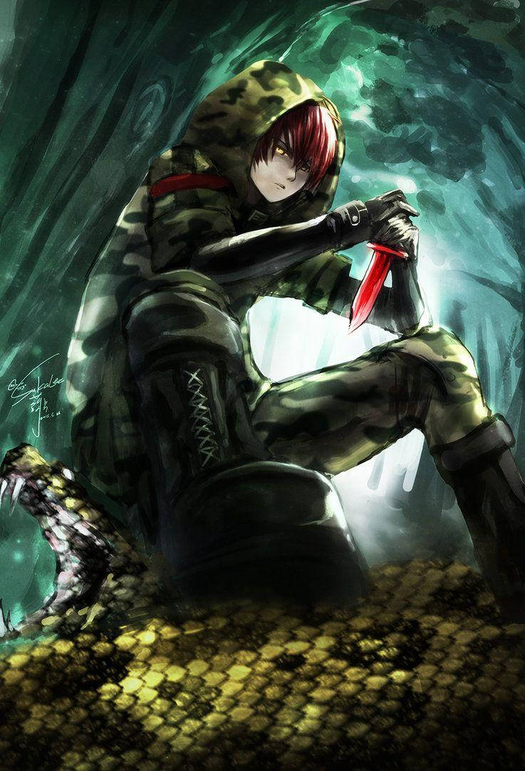 Karma Akabane In Camouflage Wallpaper