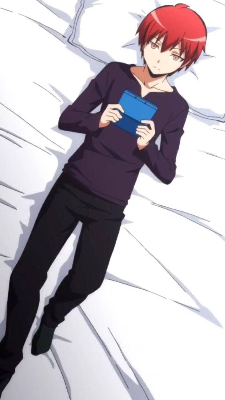 Karma Akabane Playing Gameboy Wallpaper