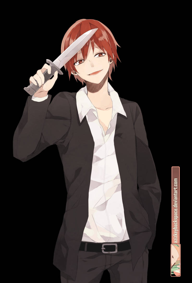 Karma Akabane With Knife Artwork Wallpaper