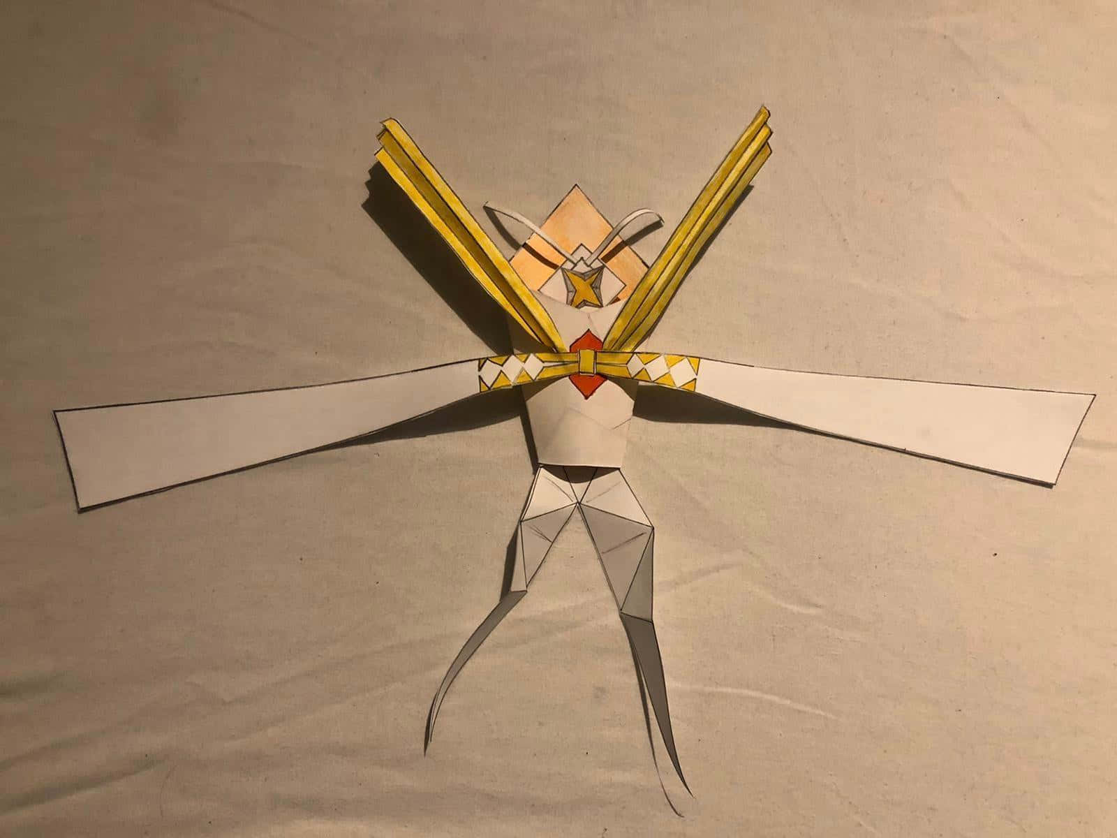 Kartana Pokemon Made Of Paper Wallpaper