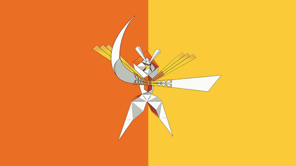 Kartana With Orange And Yellow Background Wallpaper