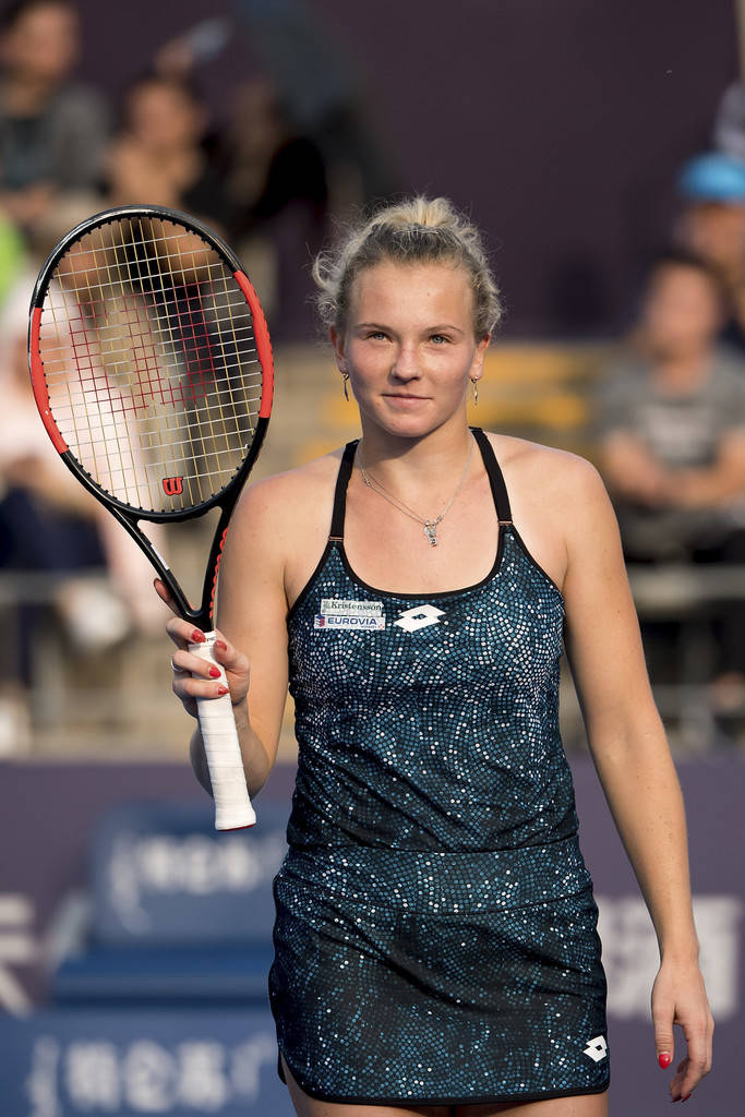 Katerina Siniakova In Black Wallpaper