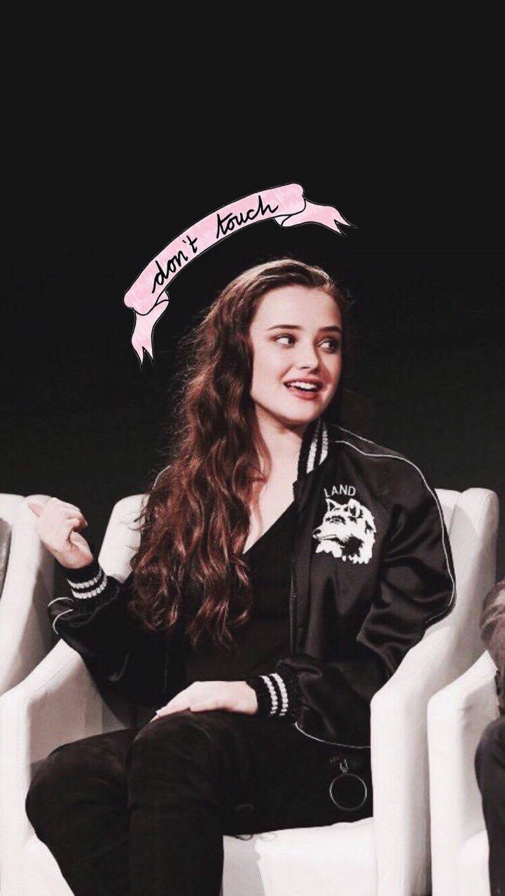 Katherine Langford Varsity Jacket Wallpaper