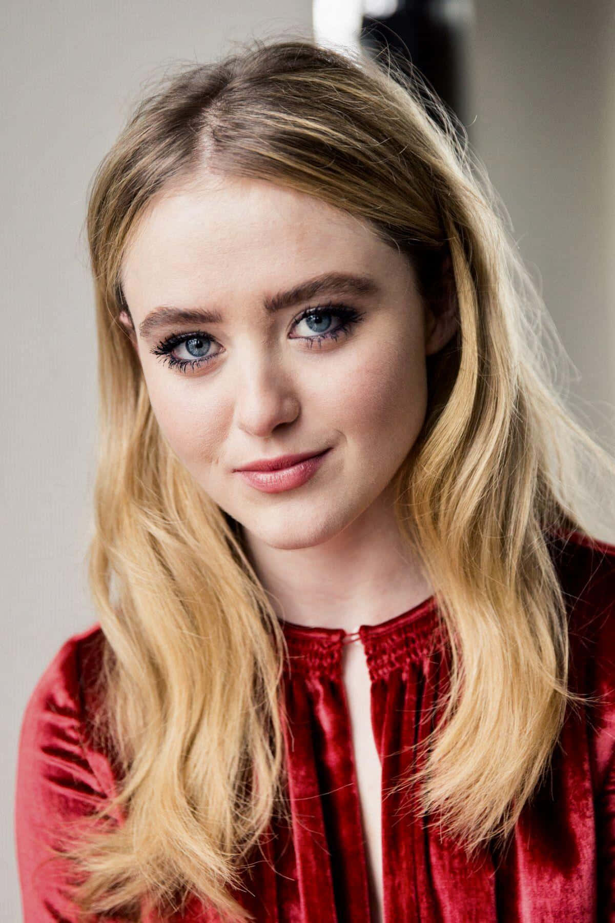 Kathryn Newton Red Velvet Portrait Wallpaper