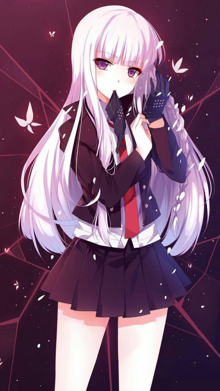 Kawaii Anime Kyoko Kirigiri In Uniform Wallpaper