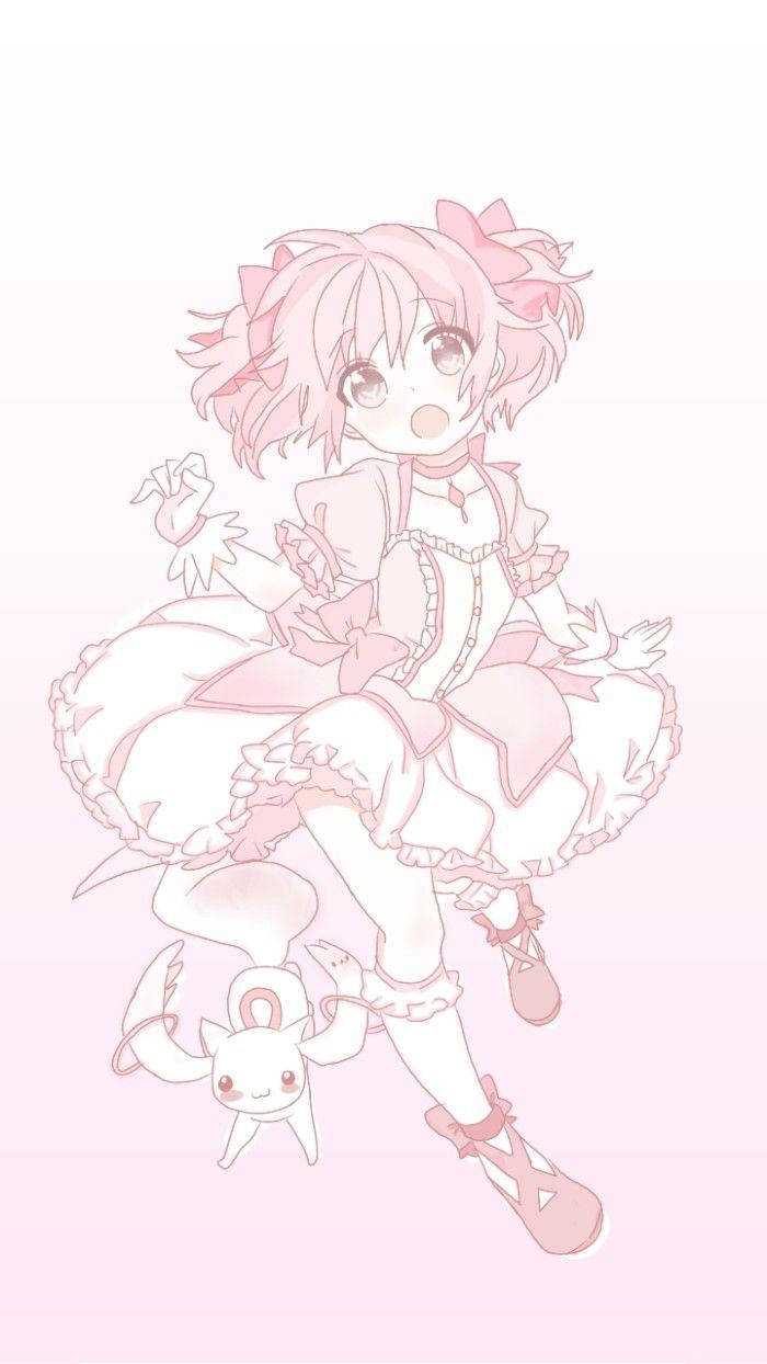 Kawaii Anime Madoka Kaname Wallpaper