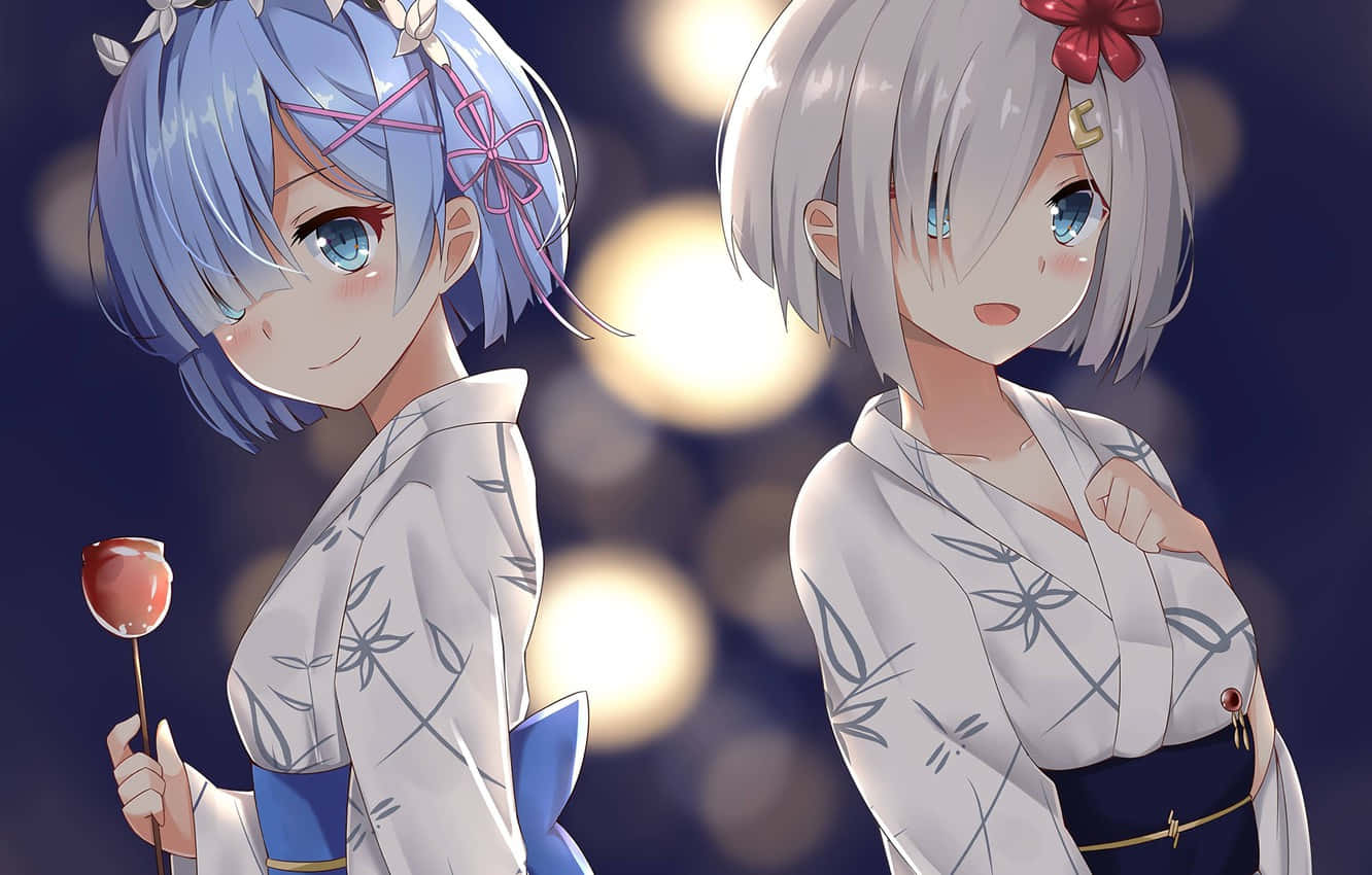 Kawaii Cute Anime Rem Fictional Character Wallpaper