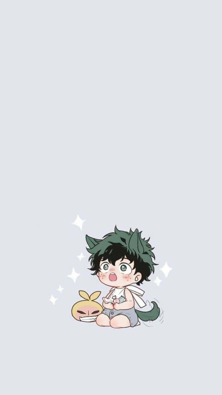 Kawaii Deku Looks So Cute And Innocent! Wallpaper