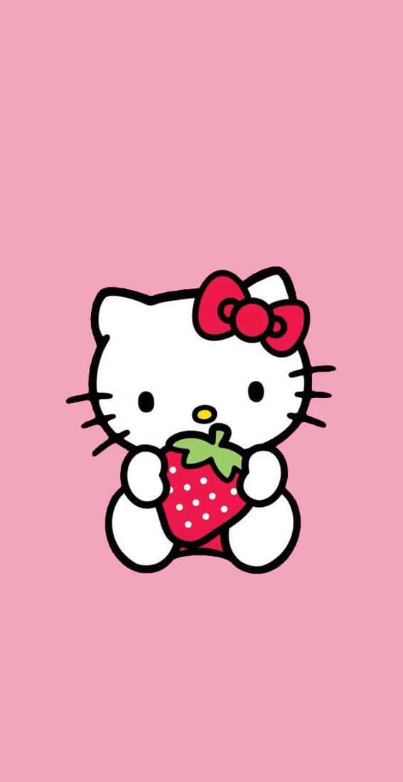 Kawaii Hello Kitty In A Magical World Wallpaper