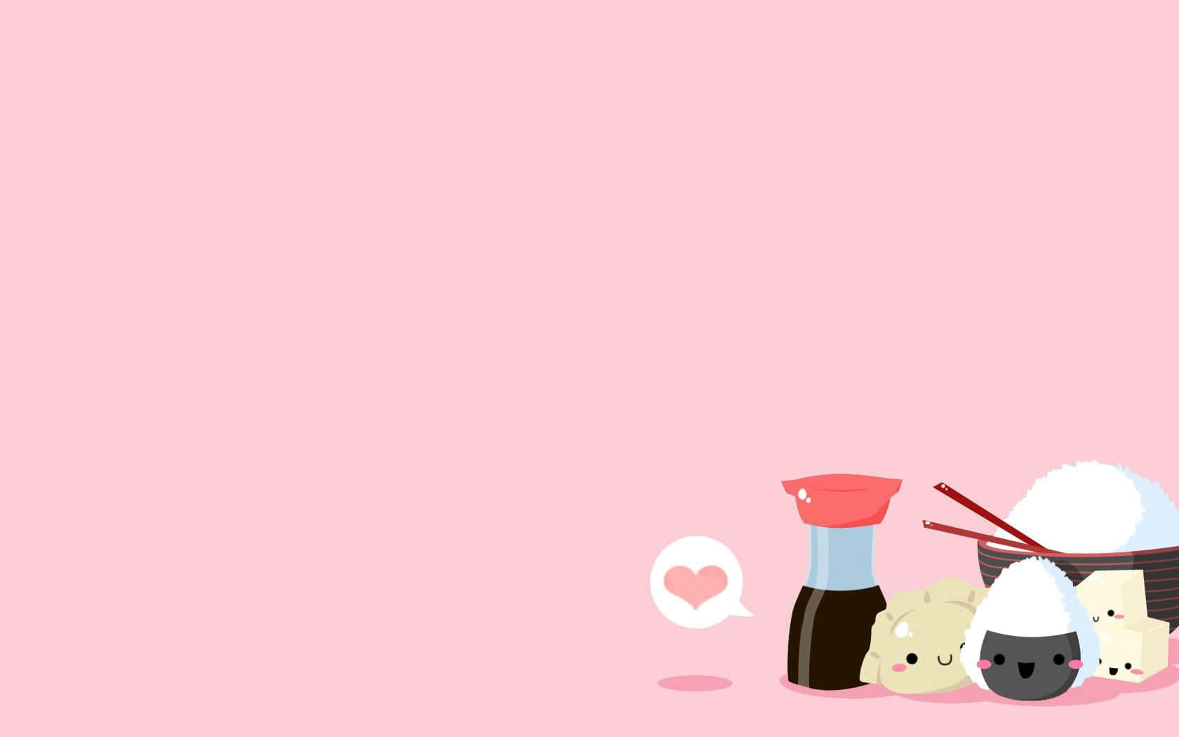 Kawaii Japanese Food Wallpaper Wallpaper