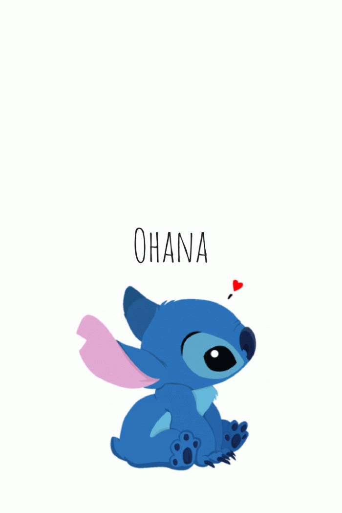 Kawaii Stitch Ohana Wallpaper