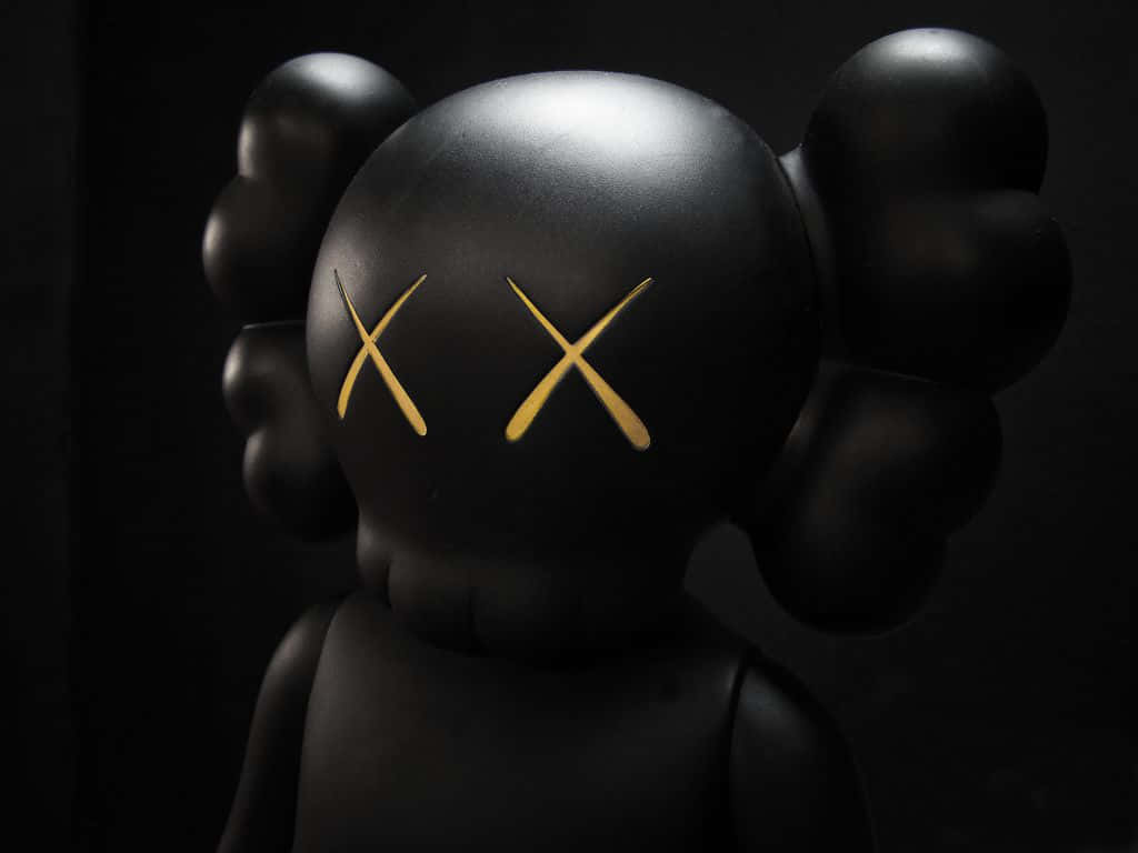 Kaws 3d Face Black And White Wallpaper