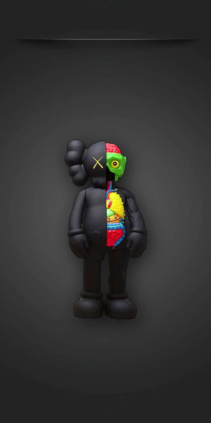 Kaws Bearbrick Colorful Companion Wallpaper