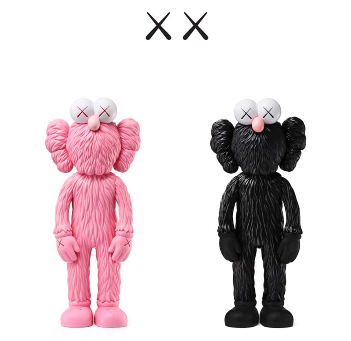 Kaws Bff Pink Artwork Wallpaper