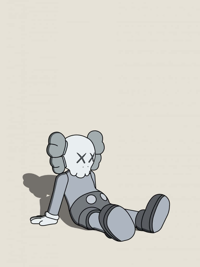 Kaws Companion Reclining Illustration Wallpaper