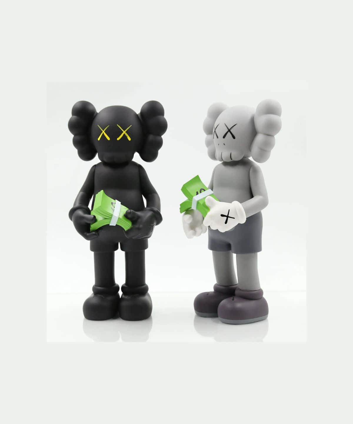 Kaws Figures Wallpaper - Vibrant And Varied Collection Of Kaws Figures In 1200 X 1440 Resolution Wallpaper