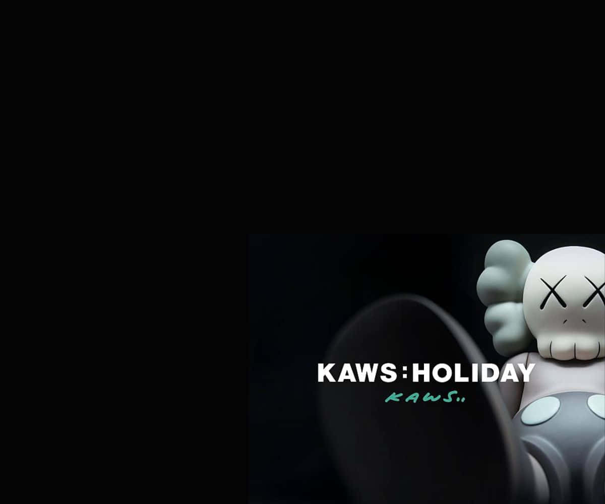 Kaws Holiday Sculpture Admiring The View Wallpaper