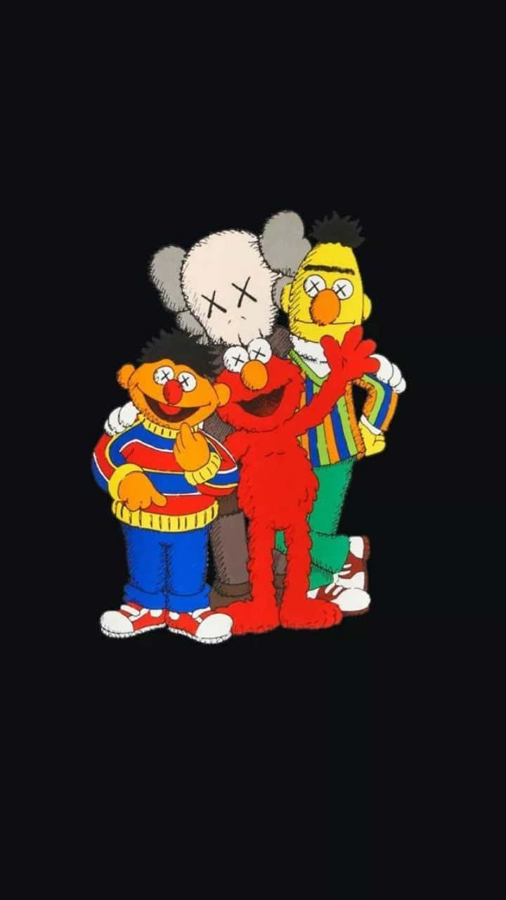 Kaws Sesame Street Iphone Wallpaper