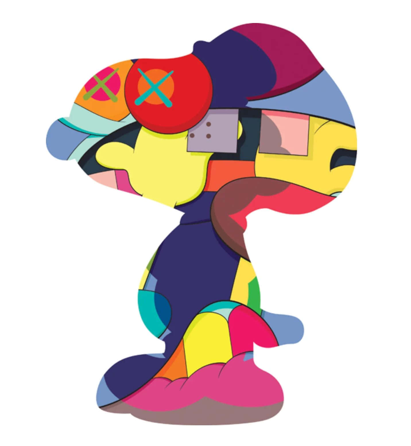 Kaws Styled Snoopy Artwork Wallpaper