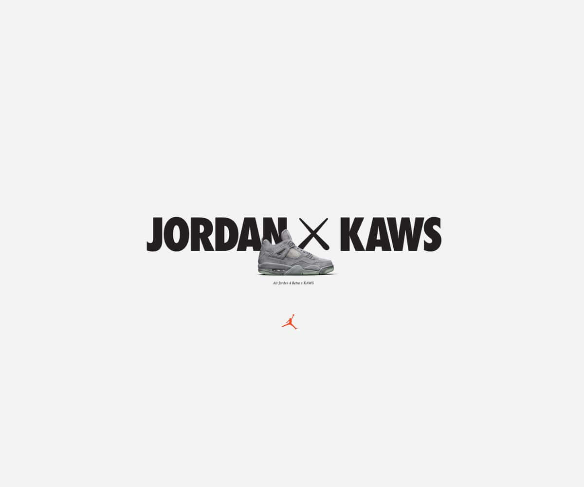 Kaws X Air Jordan Collaboration Sneakers: Wallpaper