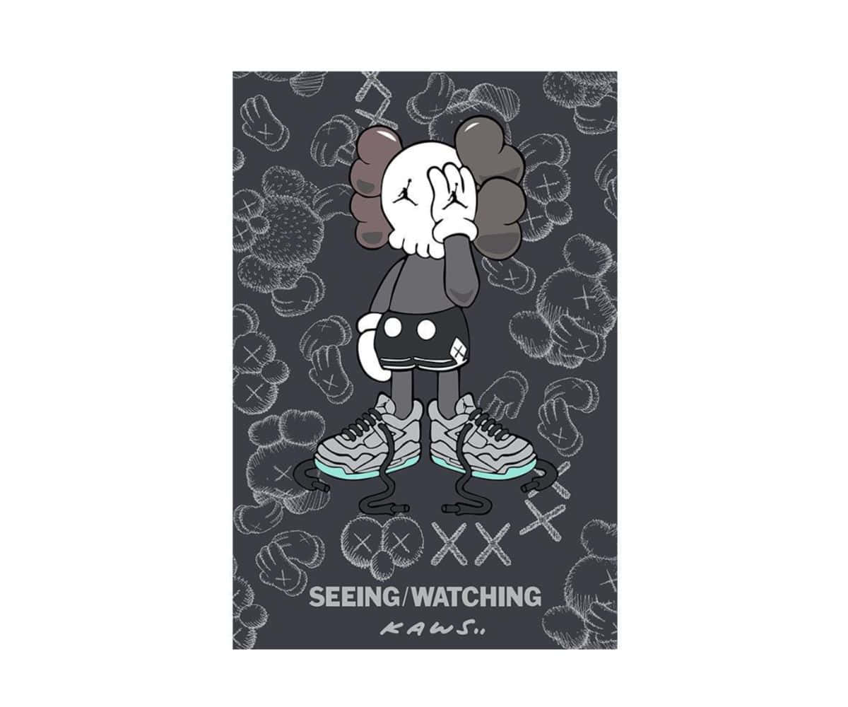 Kaws X Air Jordan Collaboration Sneakers Wallpaper