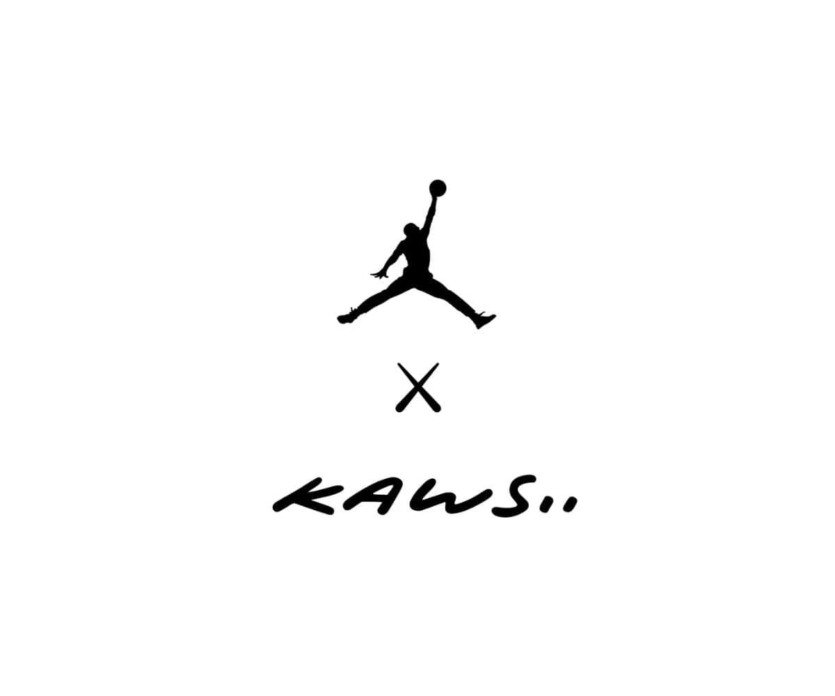 Kaws X Air Jordan Sneaker Collaboration Wallpaper