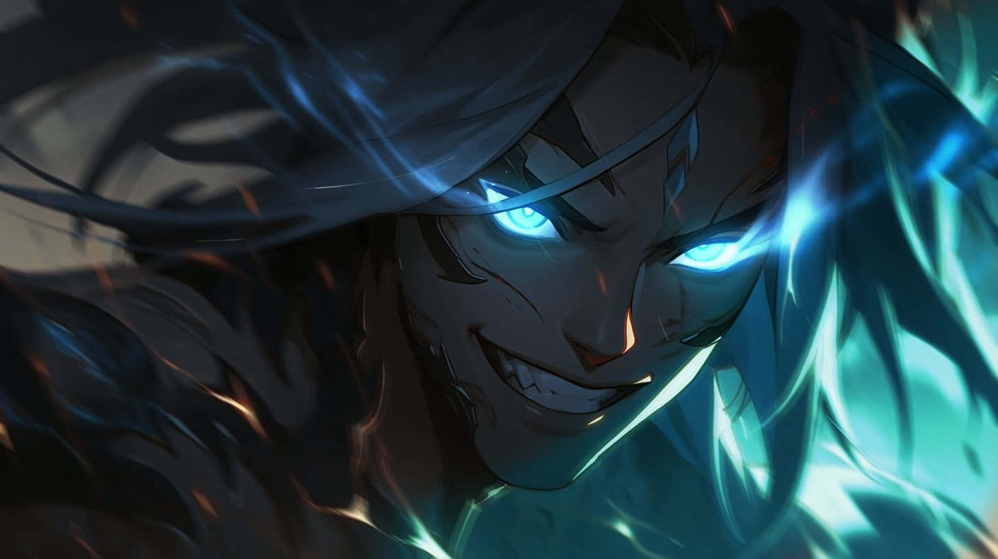 Kayn Glowing Eyesand Dark Energy Wallpaper