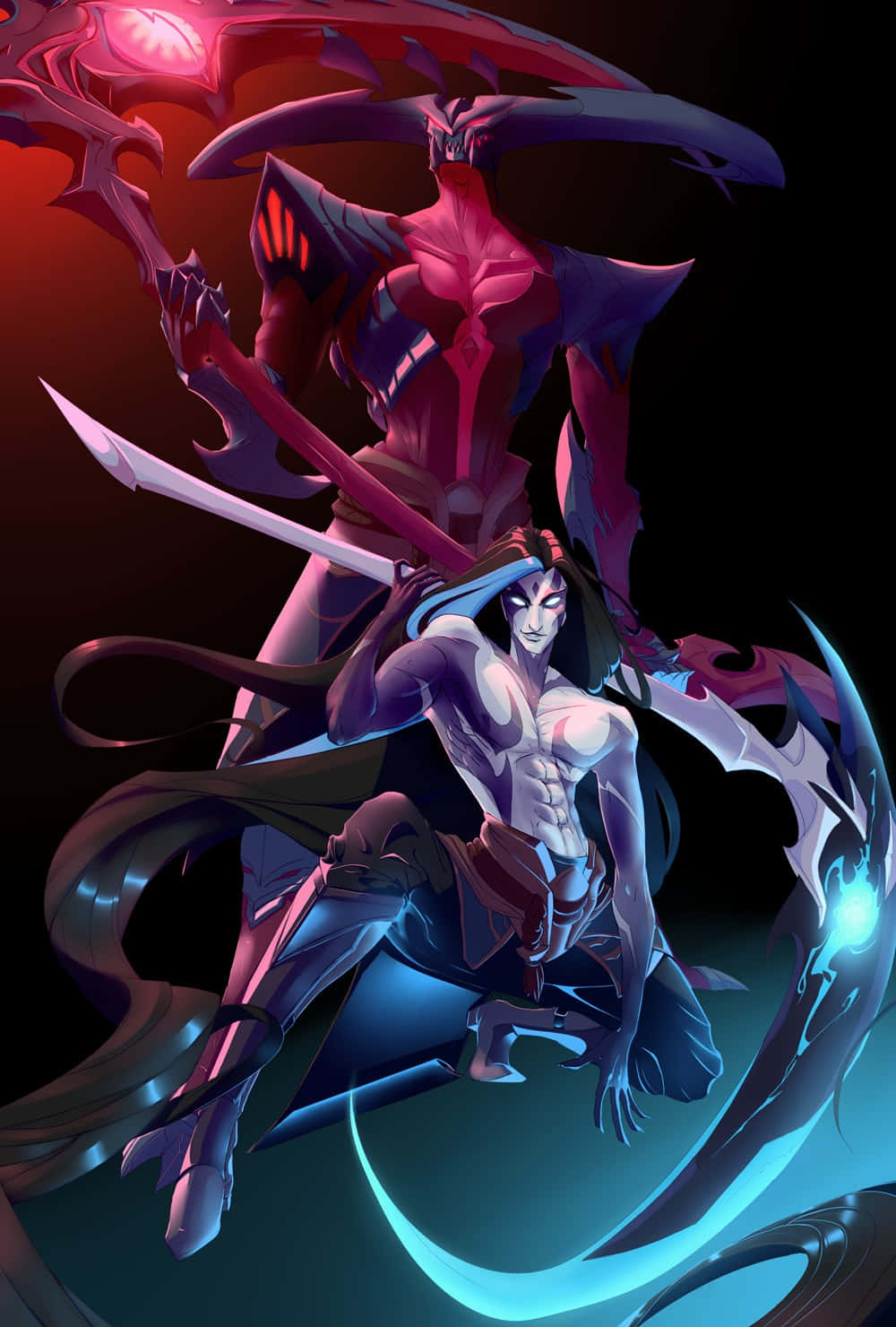 Kaynand Rhaast Leagueof Legends Artwork Wallpaper