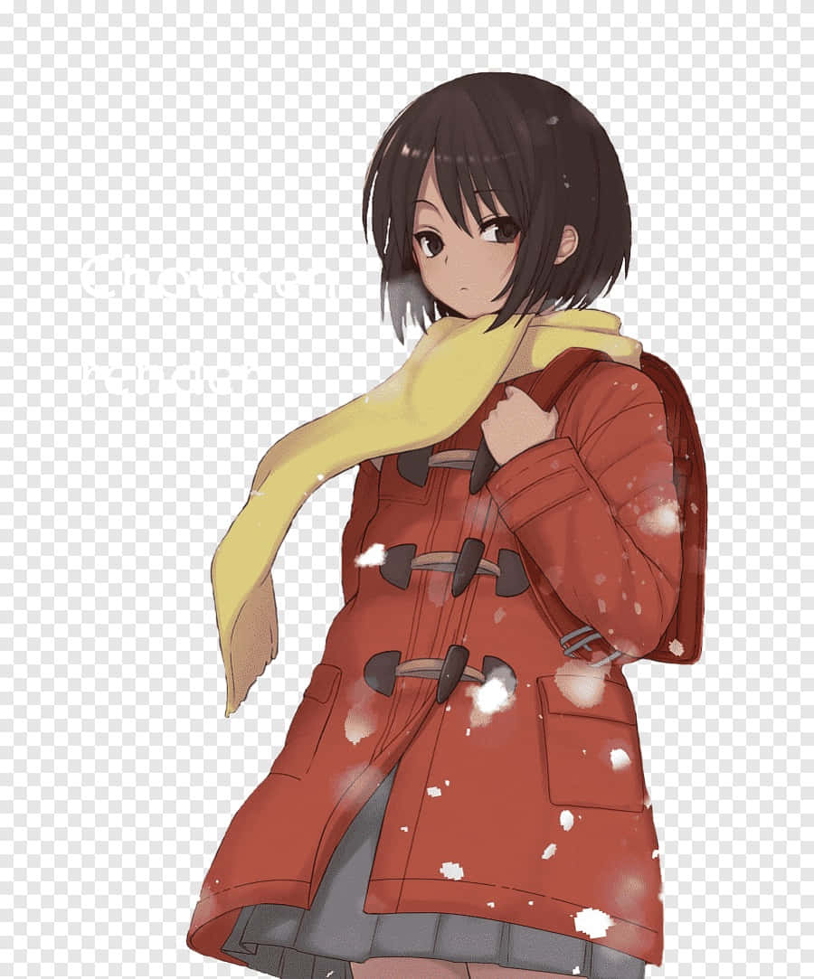 Kayo Hinazuki Winter Outfit Illustration Wallpaper