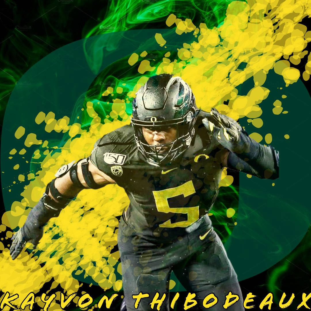 Kayvon Thibodeaux American Football Player Poster Wallpaper