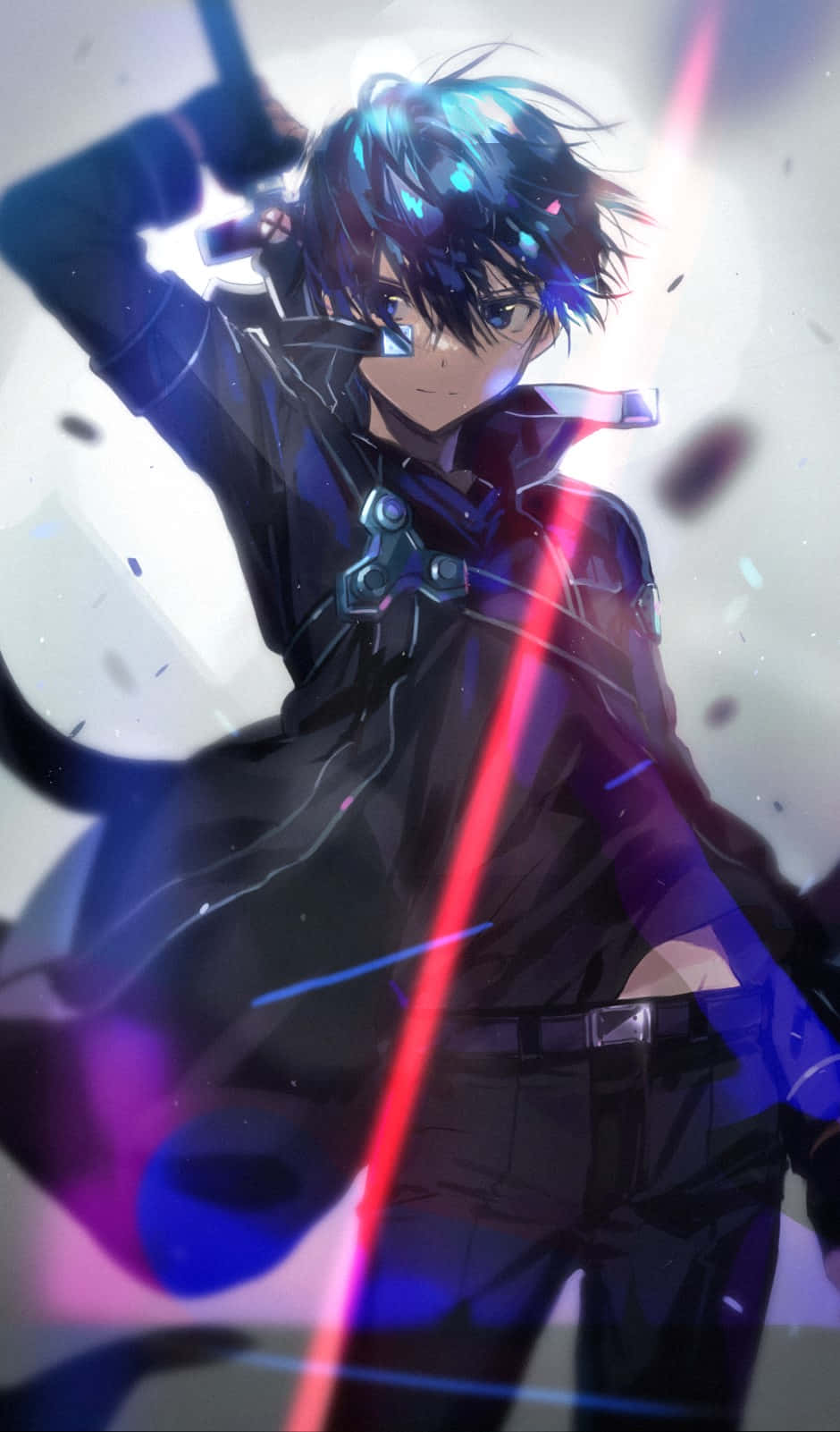 Kazuto Kirigaya Cool Stance In Virtual World Wallpaper