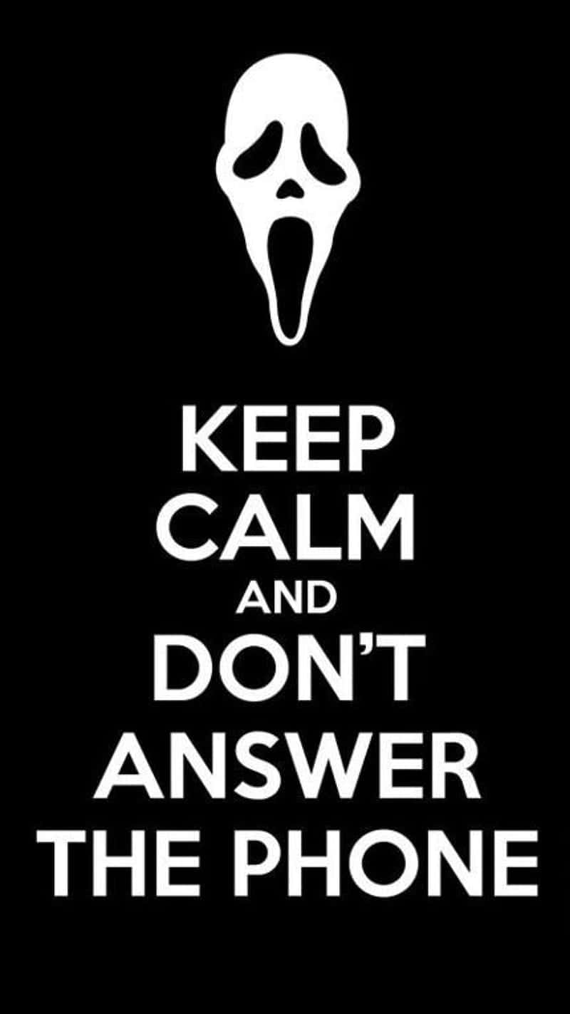 Keep Calm Scream Movie Parody Wallpaper