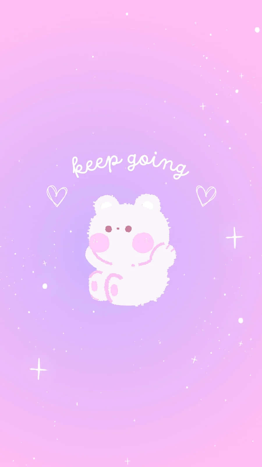 Keep Going Pink Purple Aesthetic Wallpaper Wallpaper