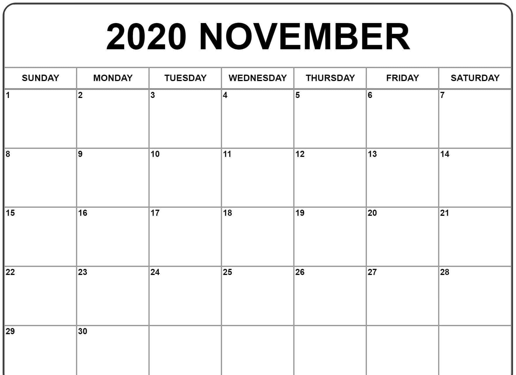 Keep Track Of Important Dates With This November 2020 Calendar Wallpaper