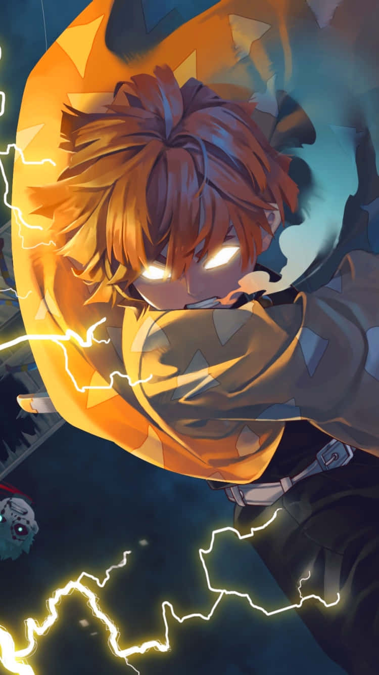 Keep Up With The Demon Slayer Craze Using An Iphone 11 Wallpaper