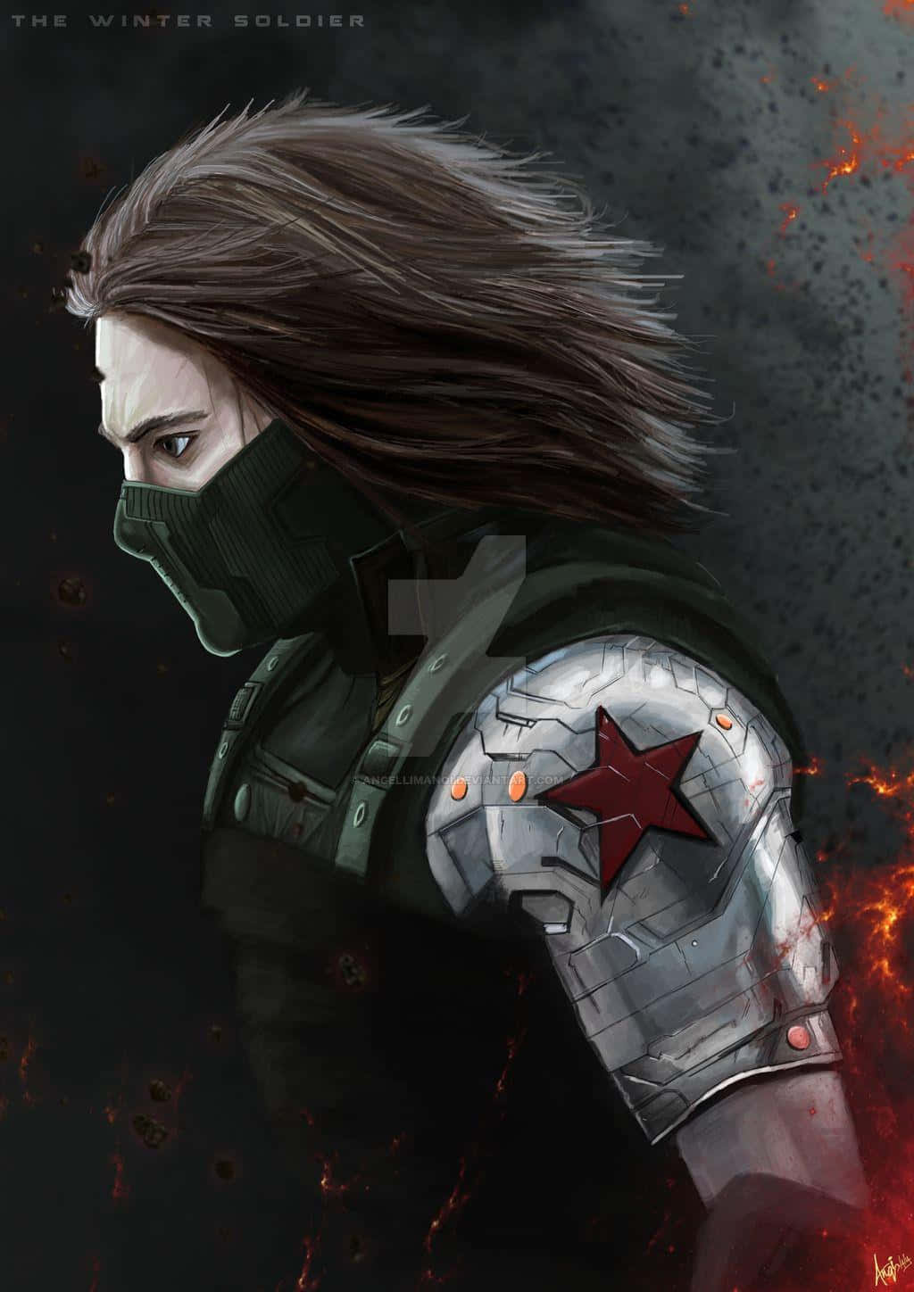 Keep Your Bucky Barnes Inspired Aesthetic Up To Date With This Trendy Iphone. Wallpaper