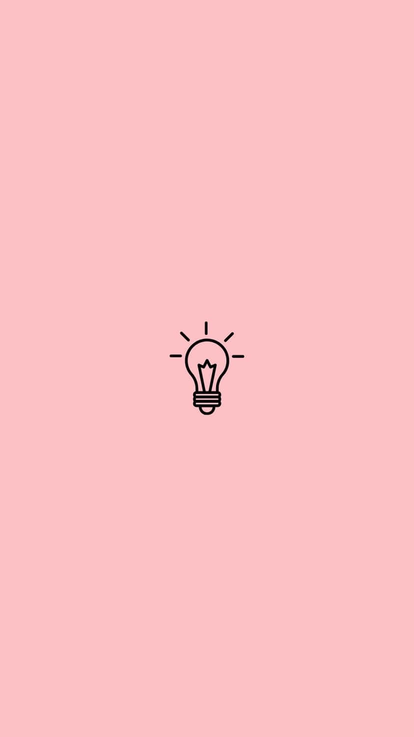 Keeping It Light: A Minimalist Pink Aesthetic Wallpaper