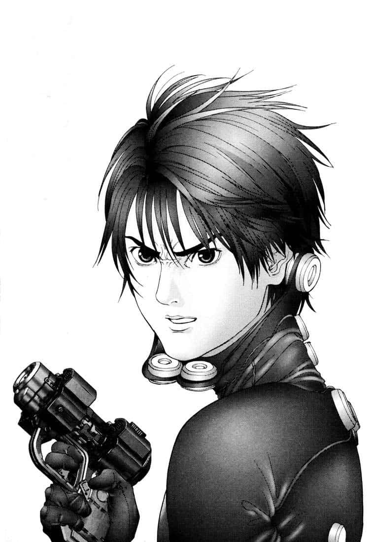 Kei Kurono Gantz Readyfor Action Wallpaper