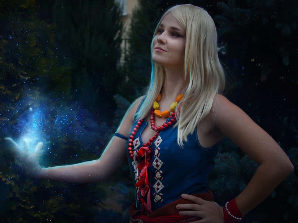 Keira Metz Cosplay Sorceress Magic Wallpaper