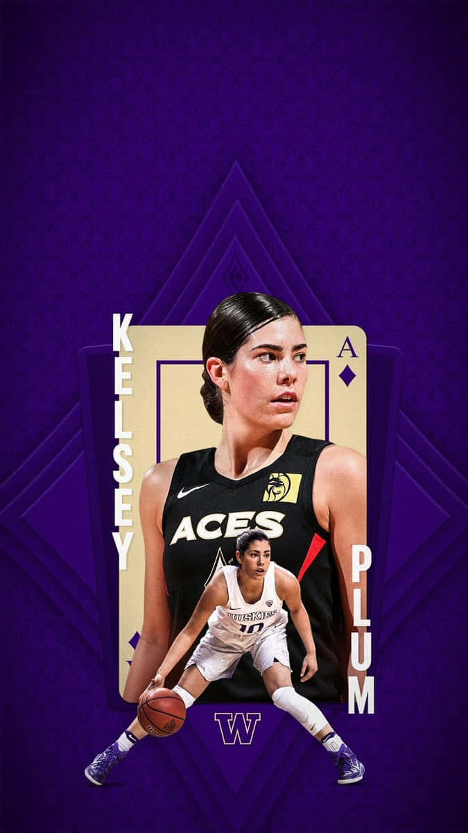 Kelsey Plum Acesand Huskies Artwork Wallpaper