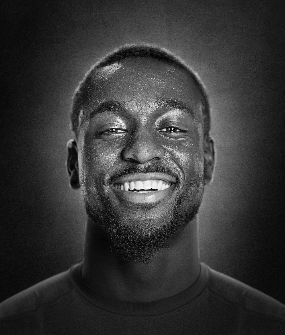 Kemba Walker Grayscale Profile Wallpaper