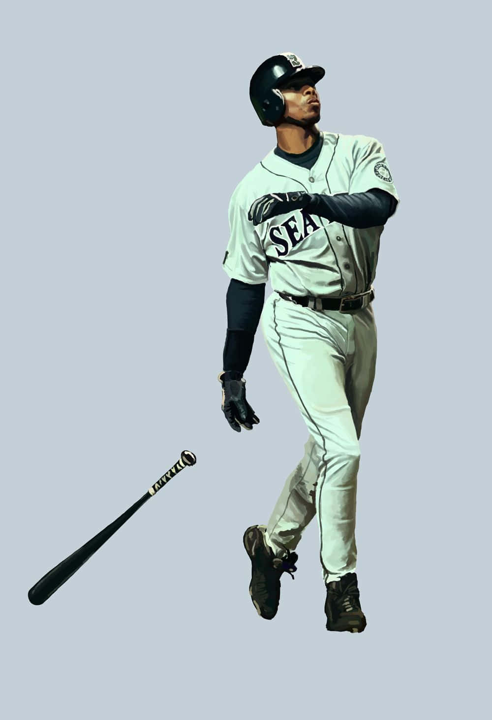 Ken Griffey Baseball Center Fielder Wallpaper