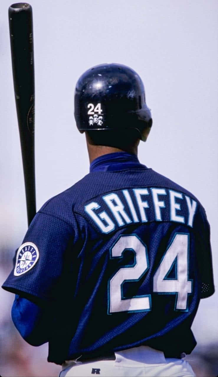 Ken Griffey Jersey Number 24 Wallpaper