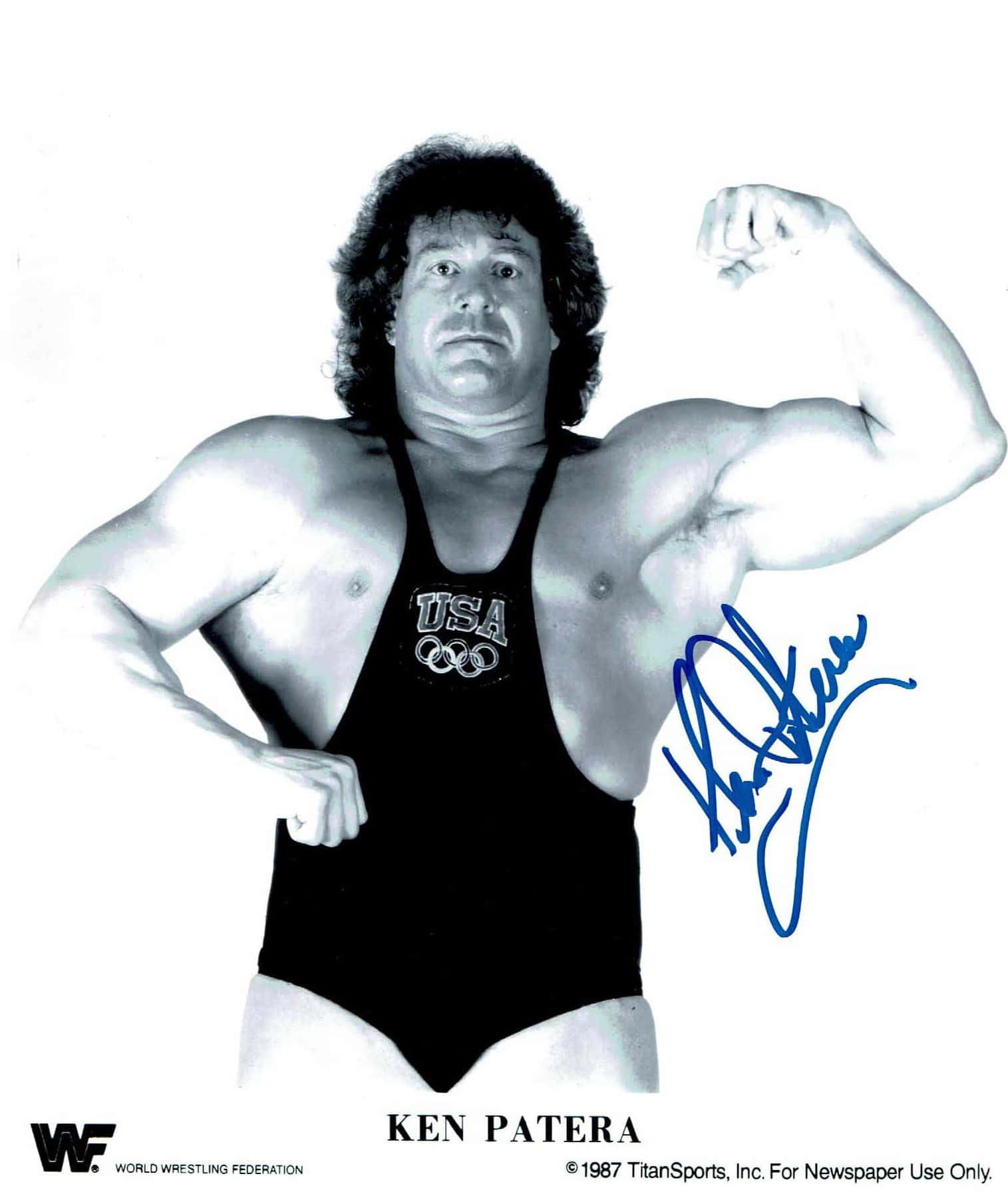 Ken Patera Autographed Vintage Photograph Wallpaper