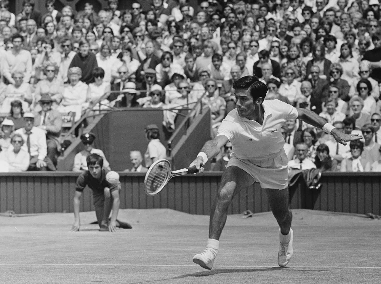 Ken Rosewall Ball Catch Tennis Photography Wallpaper