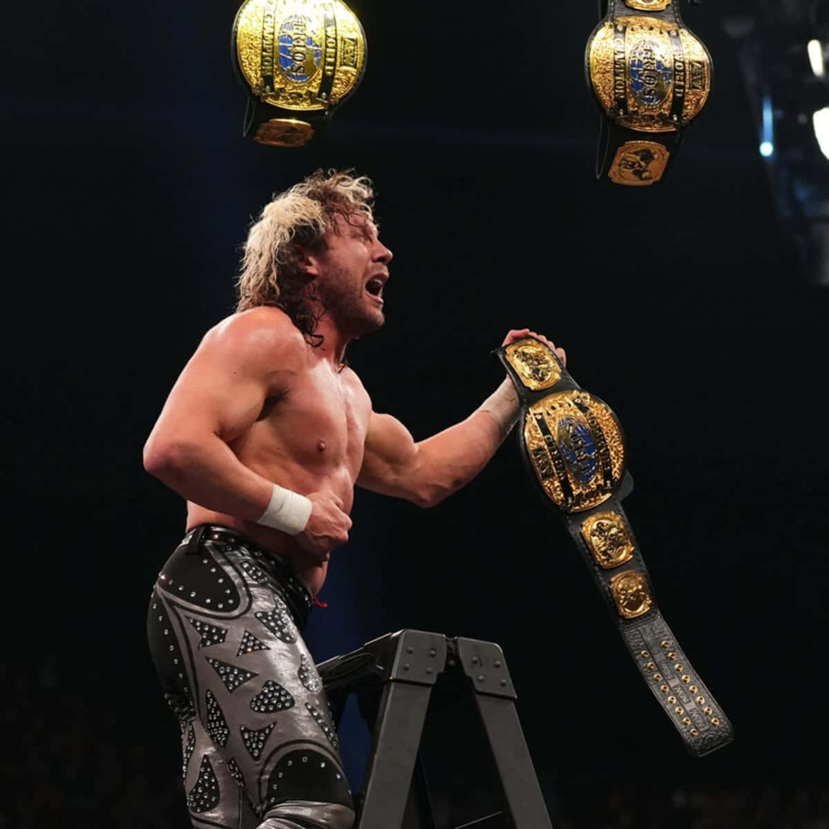 Kenny Omega Aew Trios World Championship Belt Wallpaper