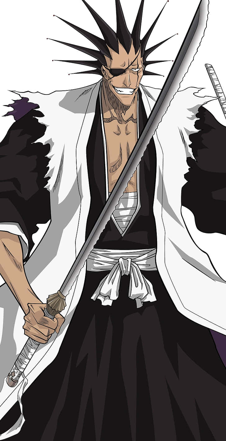 Kenpachi Zaraki, Captain Of The 11th Division Of The Gotei 13 Wallpaper