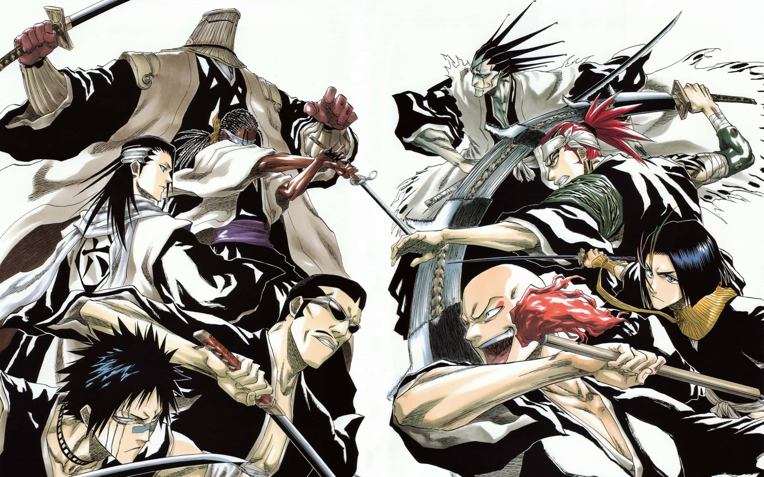 Kenpachi Zaraki, Captain Of The 11th Division Of The Gotei 13. Wallpaper